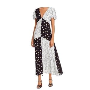 Rahi Black and White Patchwork Dress (from Bloomingdale’s)